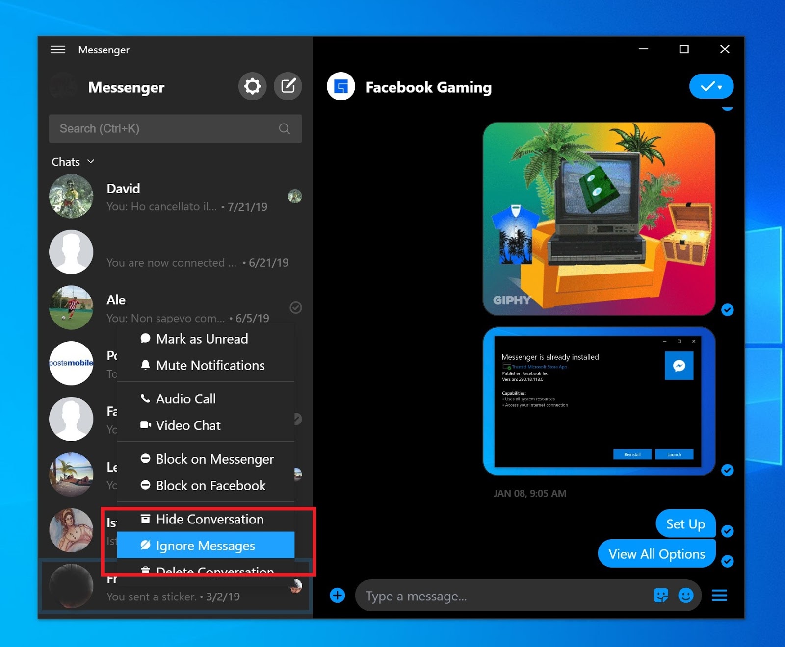 Facebook Messenger rolls out Ignore Messages feature for Desktop Beta Users