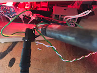 Soldering in the power connections 