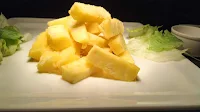Cut pineapple finger size food recipe dinner ideas