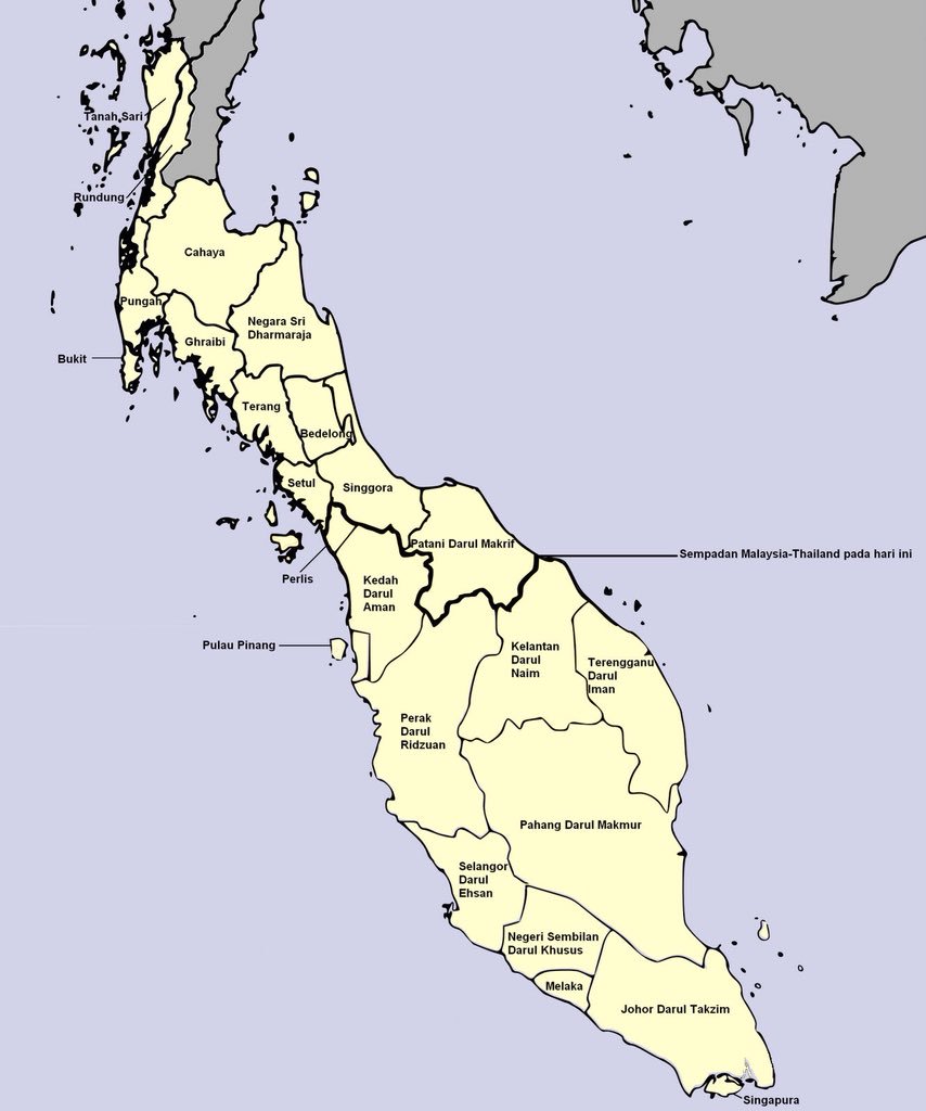 Krabi dan Phuket sebenarnya salah satu sempadan asal Semenanjung Tanah