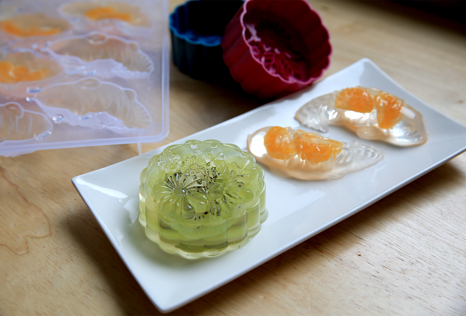 Konnyaku Fruit Jelly Mooncakes. Theheyheyhey