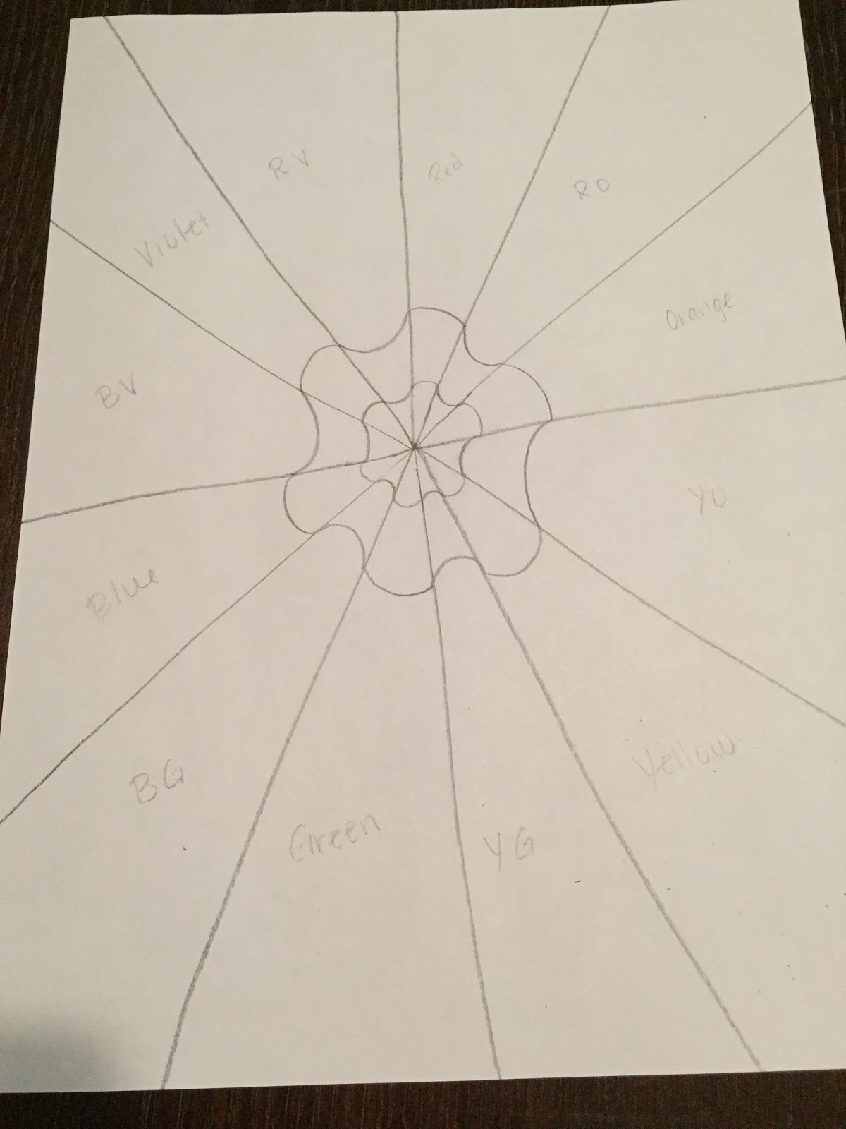 Pencils 'n Paintbrushes: Optical Illusion Color Wheel