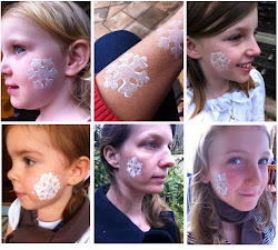 snowflake snow winter wonderland facepainting faux party