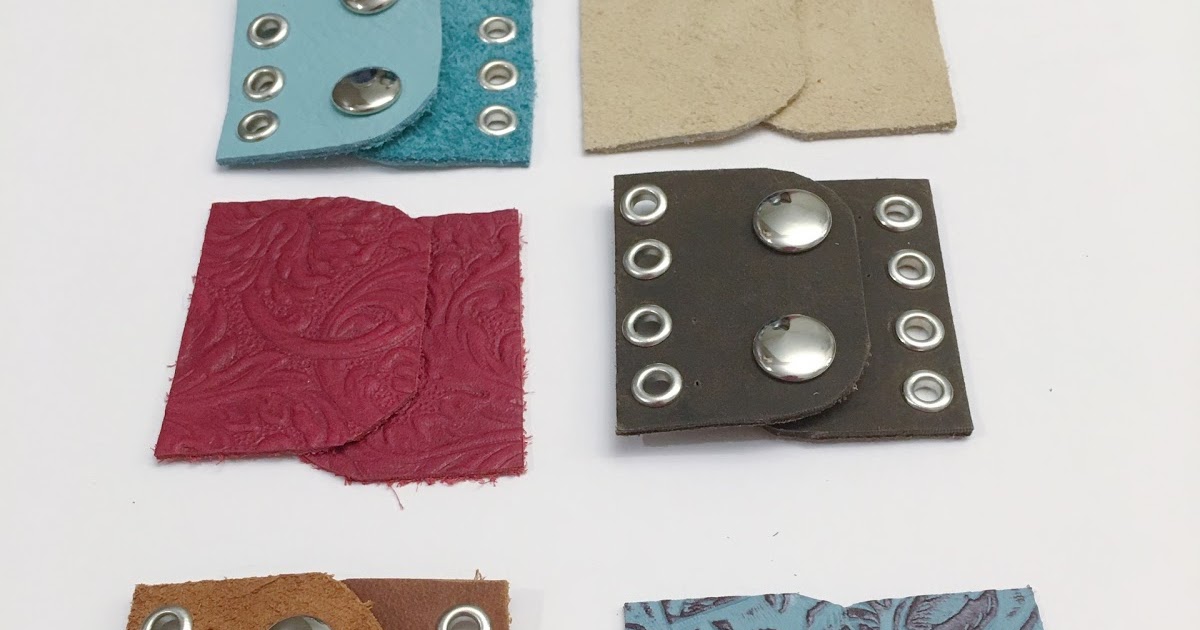 Make It Your Own Jewelry How to Make Joann's Fabric Inspired Leather Snap Clasp Tutorial
