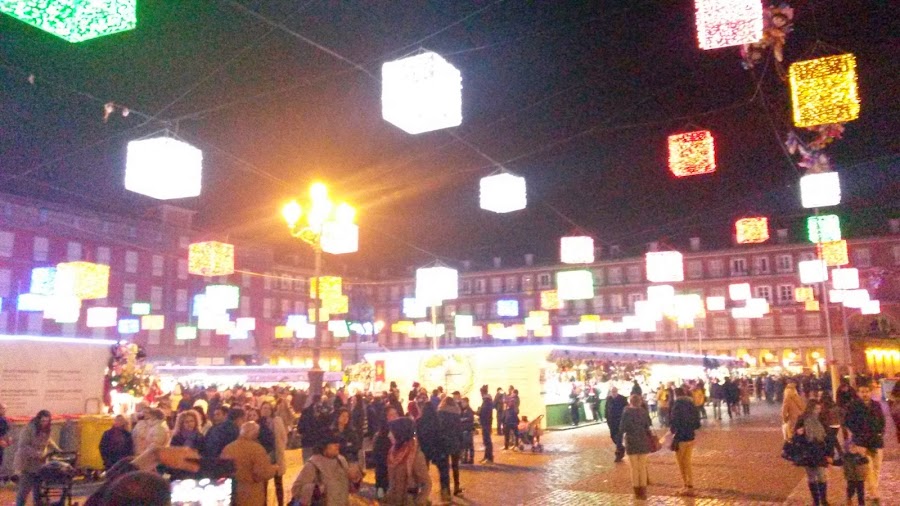 Plaza Mayor de Madrid en Navidad