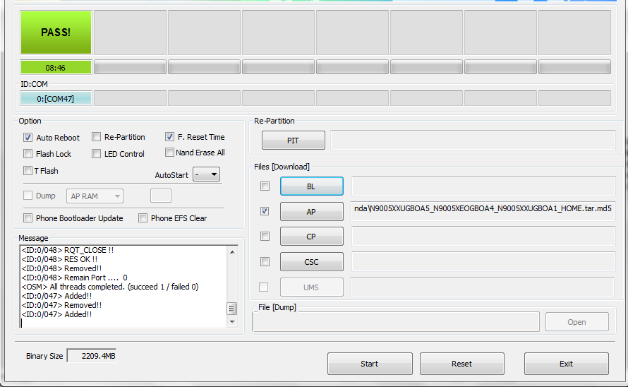 Odin Pass Notification Success Odin Pass Notification Success