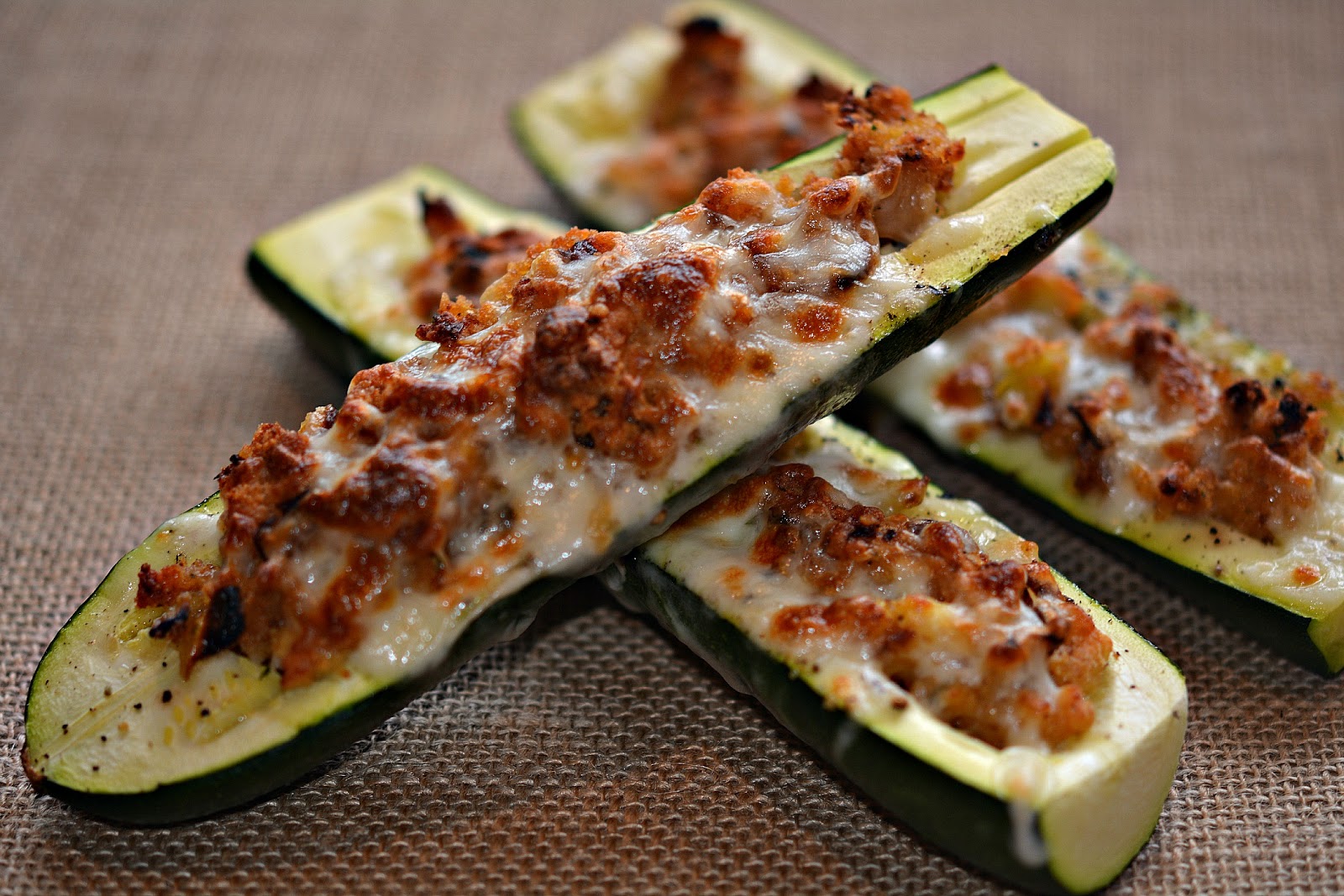STUFFED ZUCCHINI BOATS Hugs and Cookies XOXO