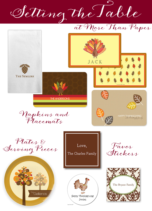 More Than Paper Blog: Setting your Thanksgiving Table