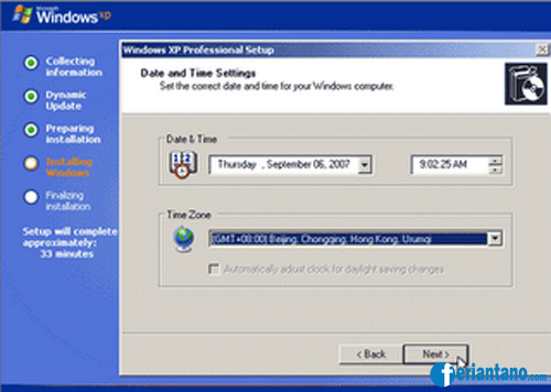 Cara Install Windows XP Lengkap Dengan Gambar - Feriantano.com