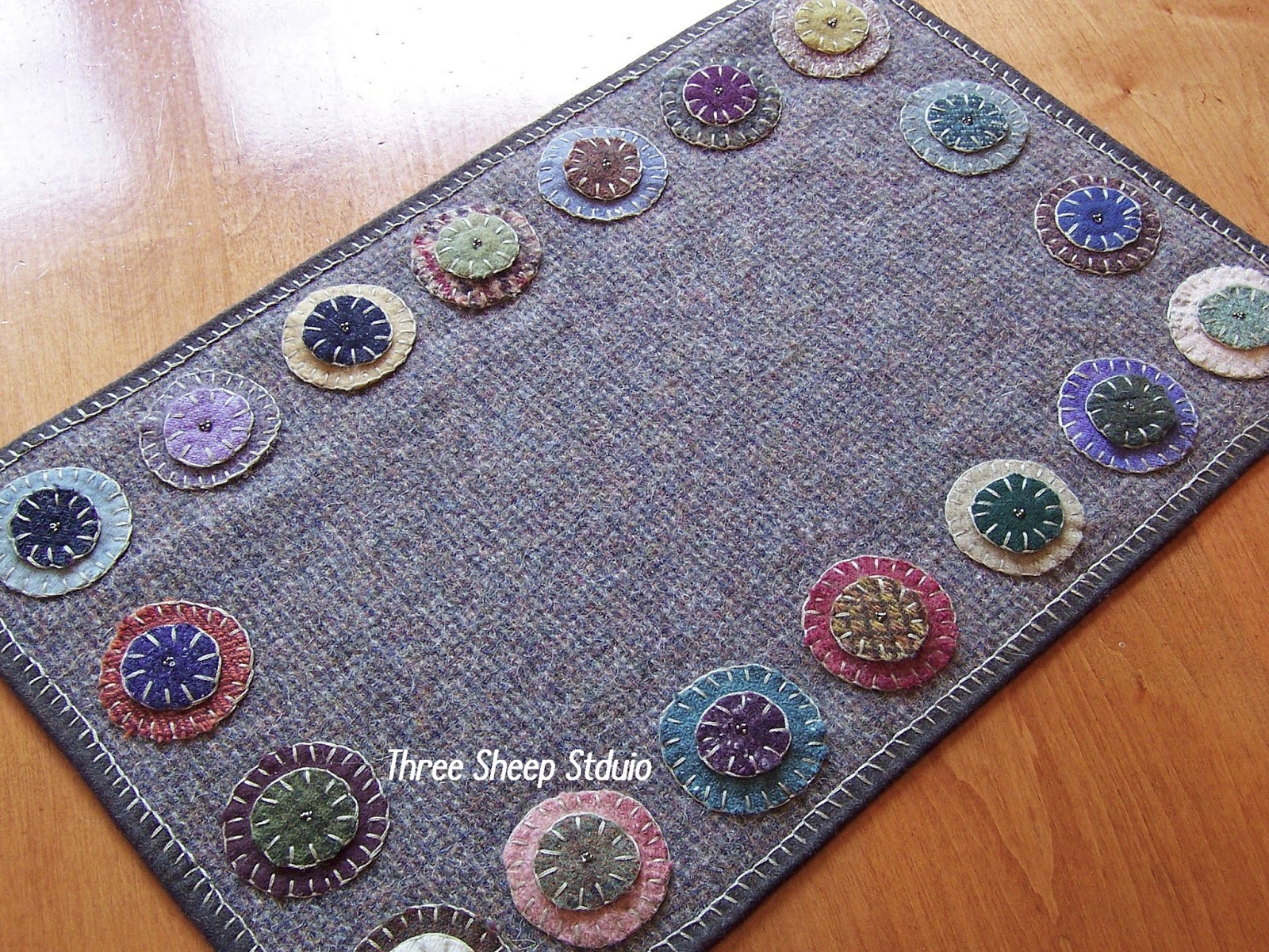 Three Sheep Studio Wool Penny Mat...