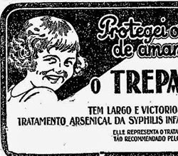 Propaganda do Remédio Treparsol: combate às doenças venéreas.