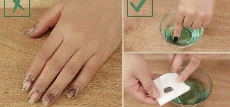 How to prevent black nail polish from staining brown skin - wide 8