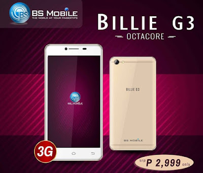BS Mobile Billie G3 Announced; 5.5-inch Octa Core For Only Php2,999