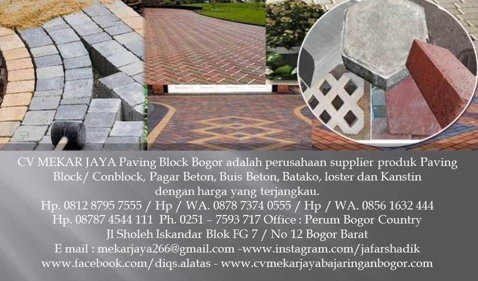 CV MEKAR JAYA Paving Block Bogor