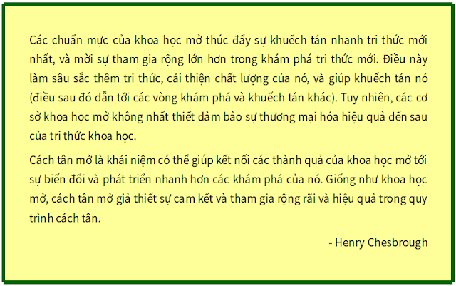 ‘Từ Khoa học Mở tới Cách tân Mở‘ - bản dịch sang tiếng Việt