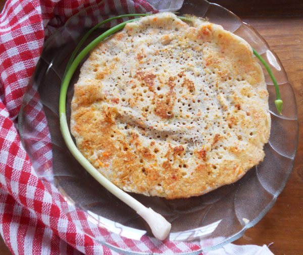 Mixed Vegetable Dosa/Rice Crepes.....step by step.
