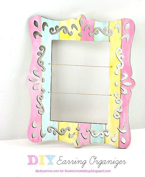 iLoveToCreate Blog DIY Earring Organizer