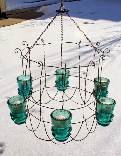 Dishfunctional Designs: The Upcycled Chandelier