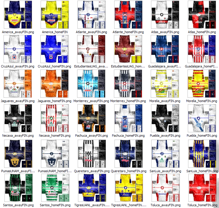 Liga Mexicana First Touch Soccer Kits de la Liga Mexicana para Firts