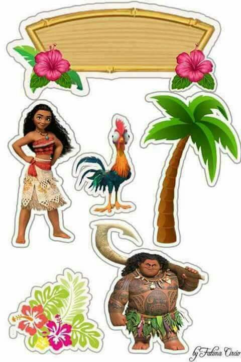 Toppers De Moana Para Pastel O Tarta Para Imprimir Gratis Ideas Y  Toppers De Moana Para Pastel O Tarta Para Imprimir Gratis Ideas Y