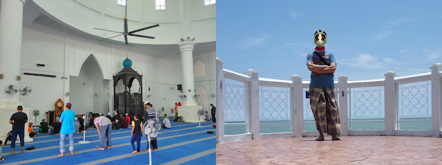 Inside Melaka Strait Mosque