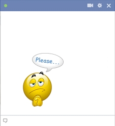 Facebook Smiley Emoticon Begging Please