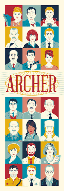 Archer Screen Print by Dave Perillo x Dark Ink Art x Acme Archives Direct