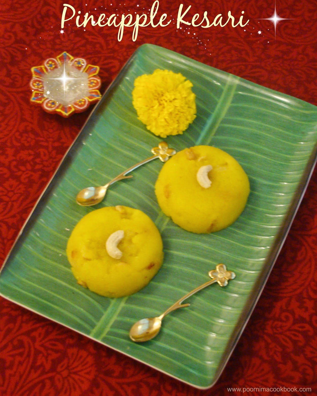 Poornima's Cook Book Pineapple Kesari Indian Style Pineapple Pudding