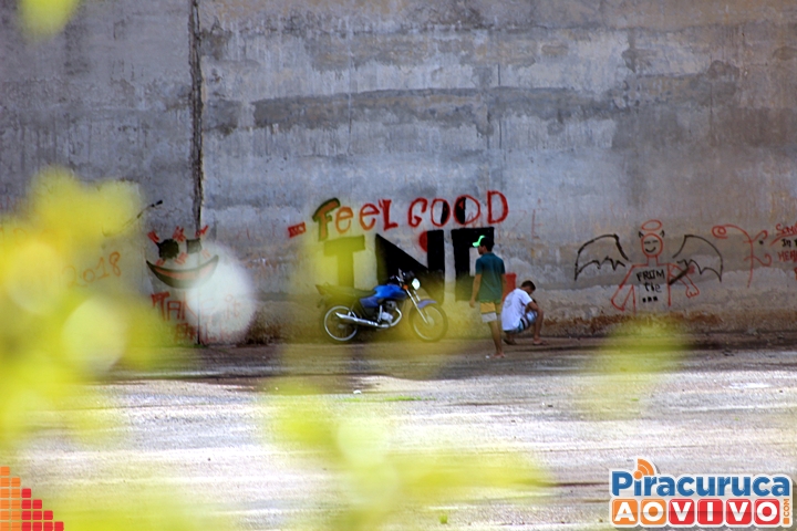 Parede da barragem do Rio Piracuruca é alvo de vandalismo - Imagem 2