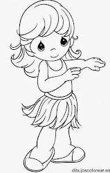 Dibujos para colorear Maestra de Infantil y Primaria