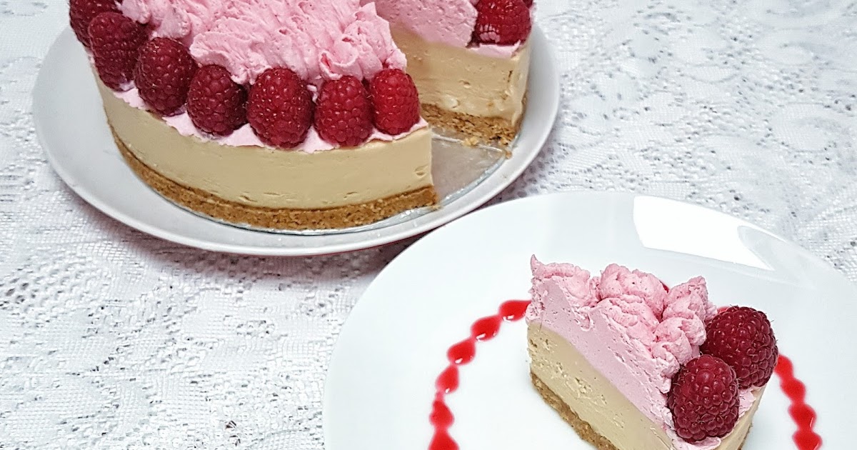 Dulcey Sake Kasu Cheesecake with Raspberry Cream Recipe