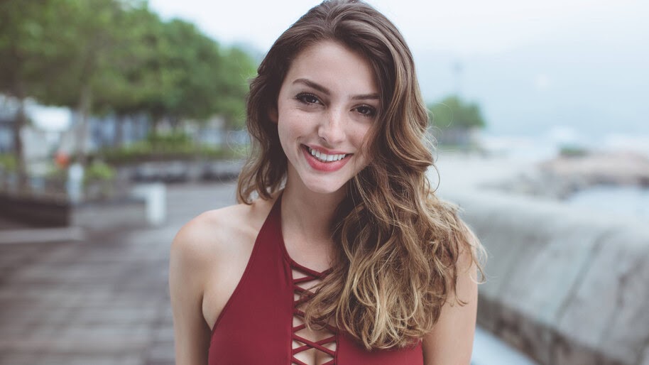 Celine Farach, Girl, Model, Smile, 4K, #6.1582