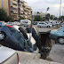Υποχώρησε το έδαφος στο πάρκιν έξω από τον σταθμό του Ταύρου (από την μεριά της Καλλιθέας)