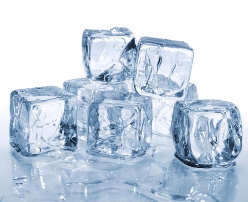 pile of six ice cubes