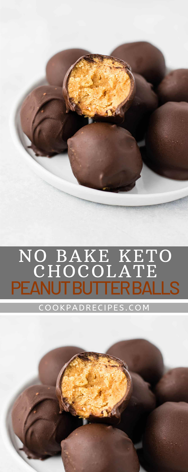 NO BAKE KETO CHOCOLATE PEANUT BUTTER BALLS (PALEO, VEGAN, LOW CARB