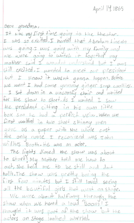 Thelen's Thinkers: Civil War Era Diary Entries or Notes Home