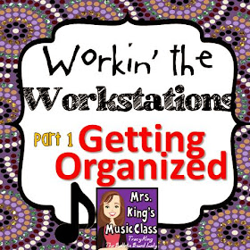 Music workstations are and exciting way to get students motivated in music class.  Learn how to organize and get started with centers in your music class in this blog post.  Picking groups, keeping time, and arranging your space are just some of the topics you’ll discover.  Don’t wait!  Start workin’ the workstations in your classroom!