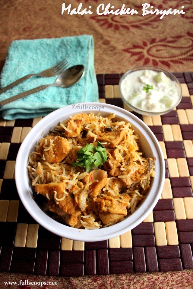 Malai Chicken Biryani