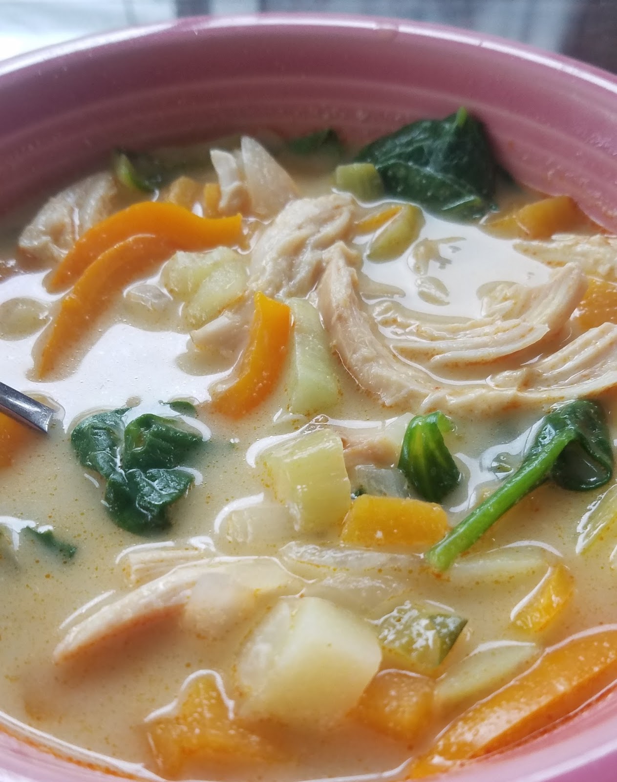 parkerstyle Thai Coconut Curry Chicken Soup