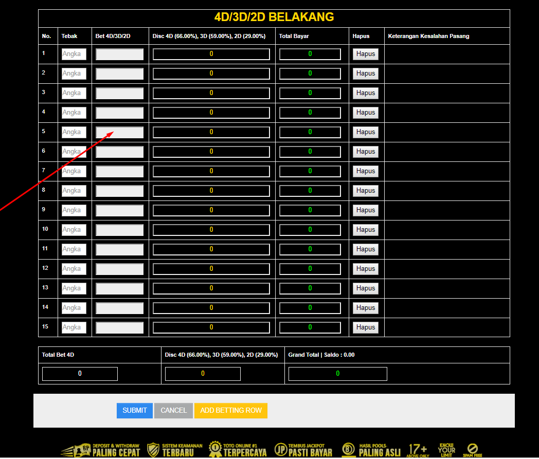 cara pasang togel taiwan