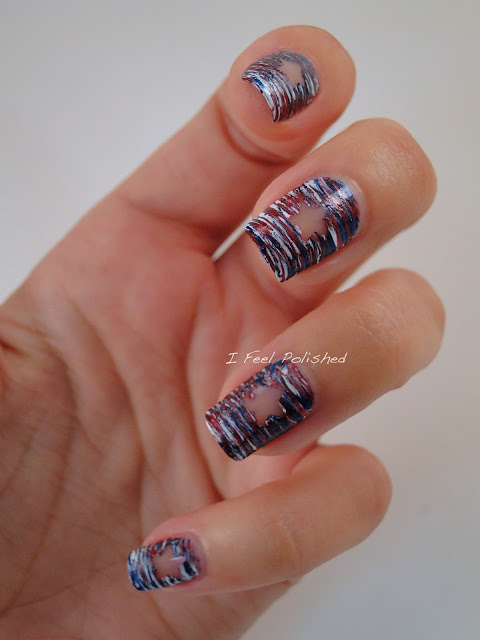 Red White and Blue Nails