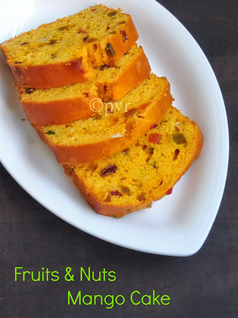 Fruits & nuts Mango Pound Cake