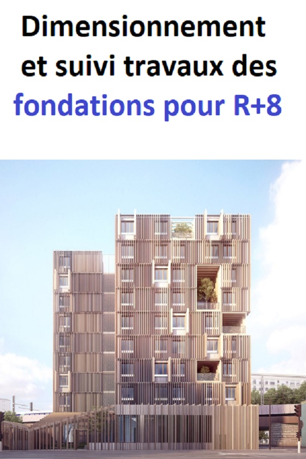 Rapport de stage : Dimensionnement et suivi des travaux des fondations d'un immeuble R+8