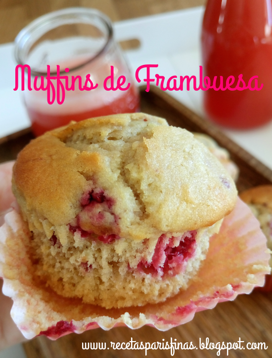 Muffins de Frambuesa Recetas ParisFinas