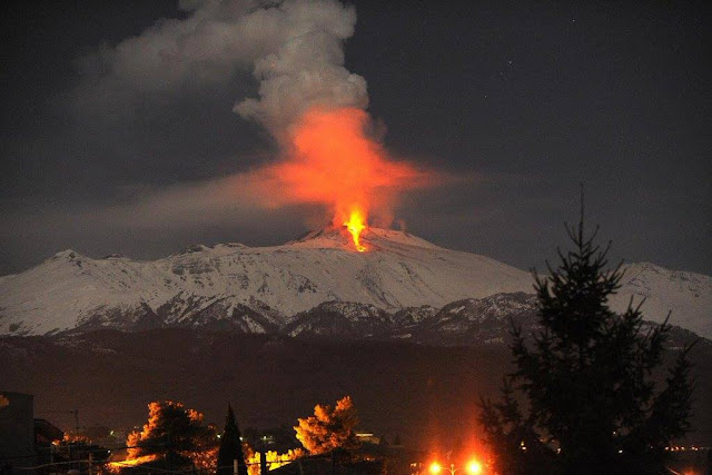 amzing mount etna eruption