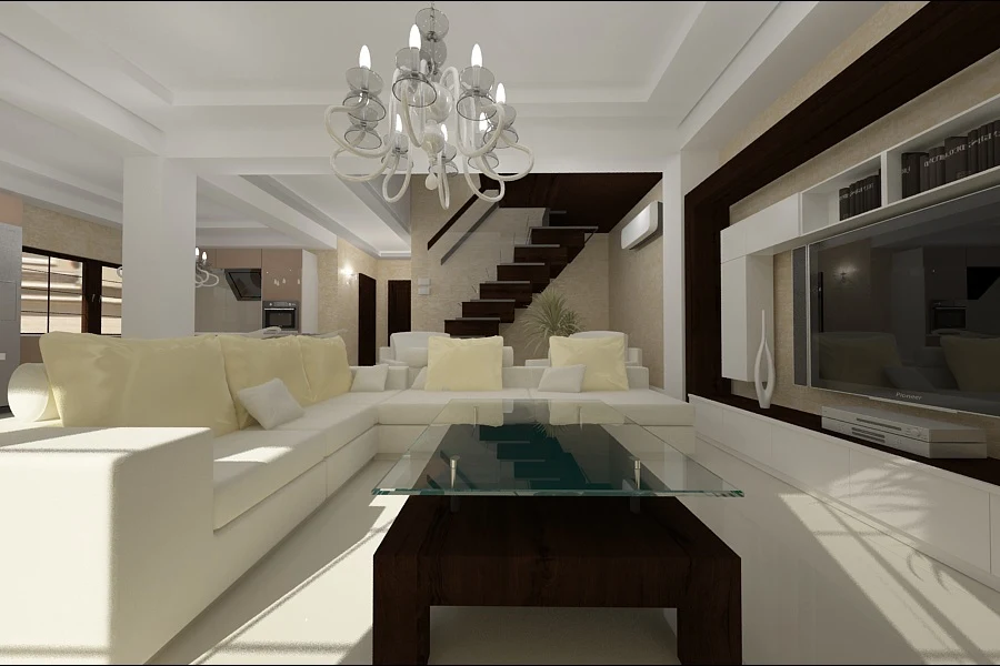 Design interior living casa moderna Constanta - Amenajari Interioare / Arhitect Constanta