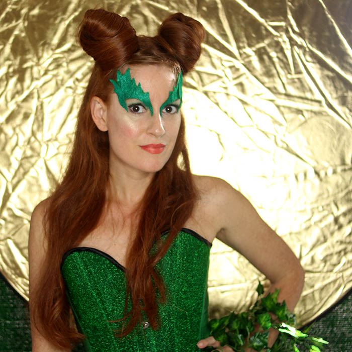 Poison Ivy Costume Eye Mask DIY - Gina Michele