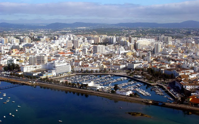 imagem aérea de Faro – Portugal