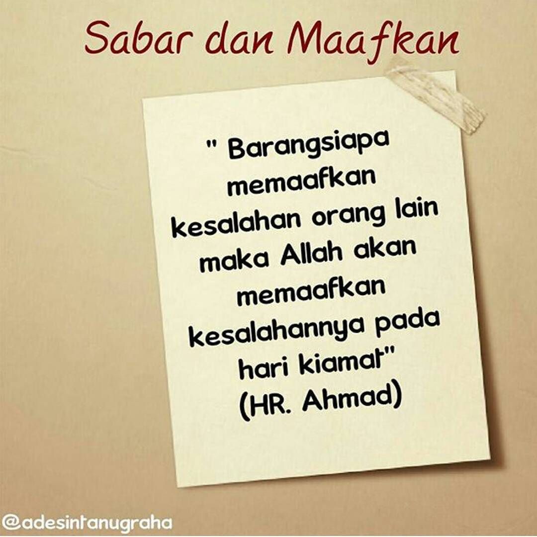 Hadits Tentang Memaafkan Seseorang Sumber Ilmu