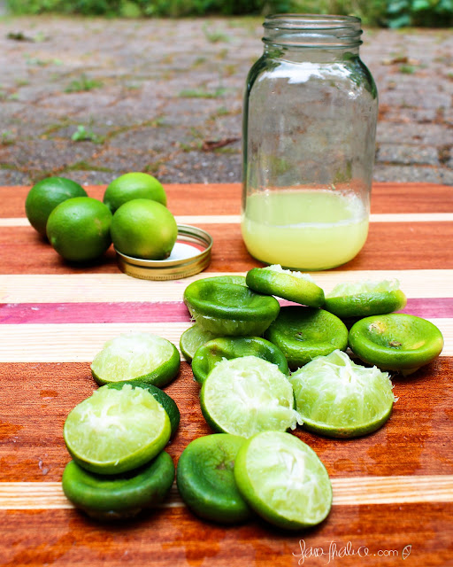 juiced limes